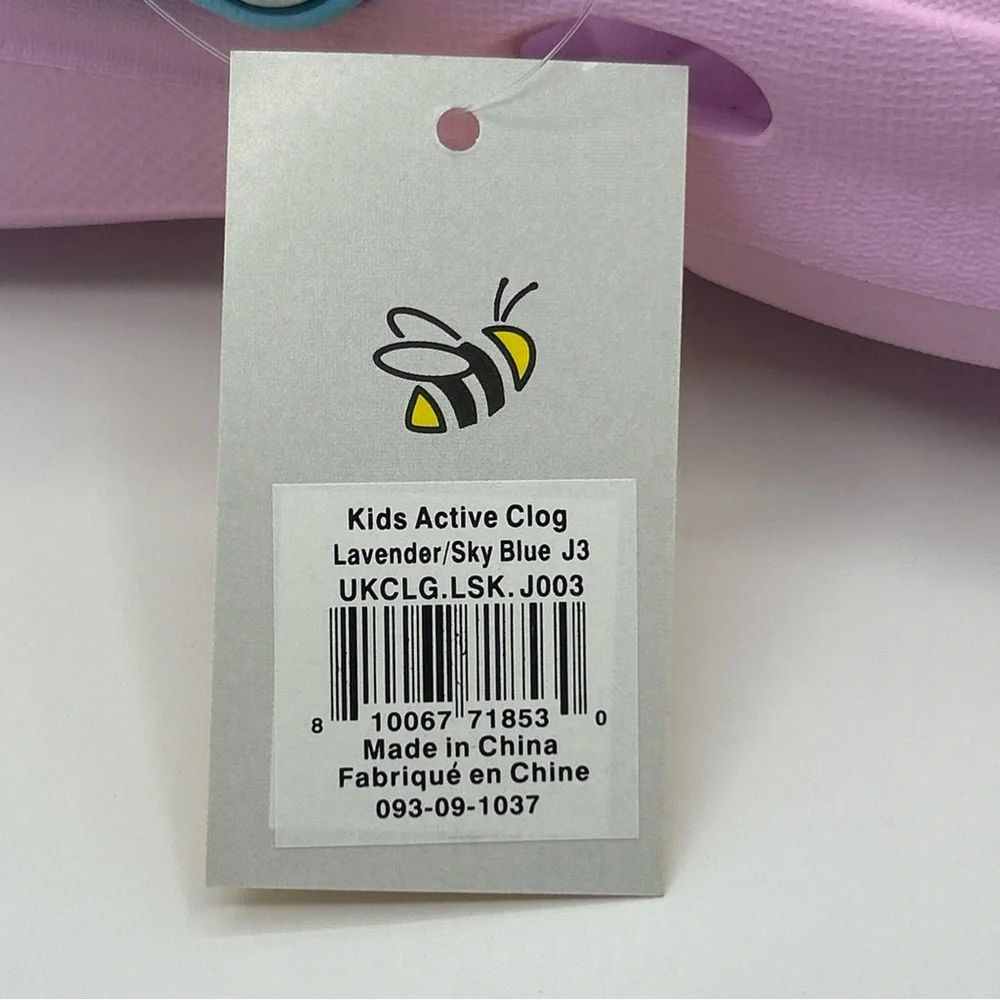 Joybees Kids Girls Lavender and Blue Active Clogs‎